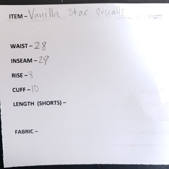 Vanilla Star Fashion Bib Overalls Women's Size Small Destroyed Stretch - Picture 9 of 10